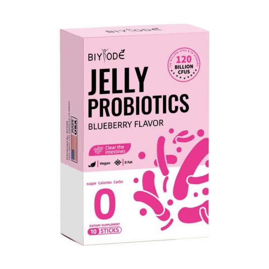 BIYODE jelly probiotics, promotes digestion, absorption and metabolism of intestinal nutrients, enhances immune function and digestive system, 10 packs