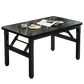 Folding Rectangular Dining Table Simple Stall Coffee Table for Rental Housing Dormitories Outdoor Square Table ( 60 X 40 ) cm
