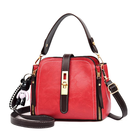 Ladies Fashion Classic Messenger PU Leather Shoulder Handbag - Various colors available