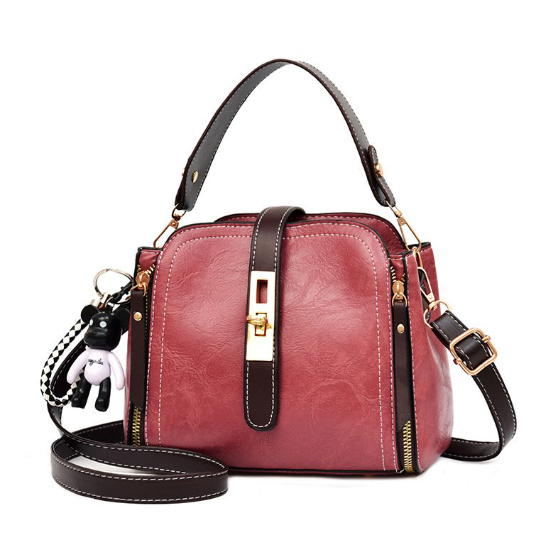 Ladies Fashion Classic Messenger PU Leather Shoulder Handbag - Various colors available