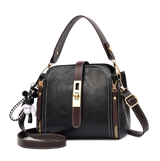Ladies Fashion Classic Messenger PU Leather Shoulder Handbag - Various colors available