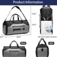 Ozuko 4-in-1 Carry-on Travel Bag Large Gym Backpack with Shoes Compartment