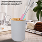6-Piece Bathroom Accessories Set with Eco-friendly Lids