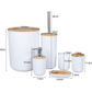 6-Piece Bathroom Accessories Set with Eco-friendly Lids